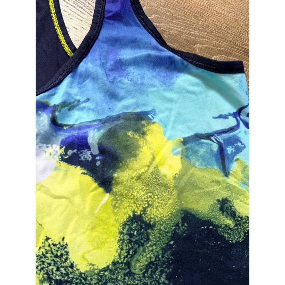 Athleta Abstract Multicolor Racerback Tank Top Small - Picture 2 of 7